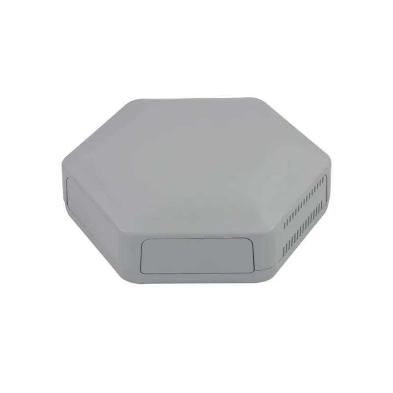 CAMDENBOSS Enclosure for Raspberry Pi, Grey ABS Body, IP30/IP40, UL94-V0, RoHS Compliant CBHEX1-51-GY