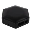 CAMDENBOSS Enclosure for Raspberry Pi, Black ABS Body Material, IP40, UL94-V0, IK07 Protection CBHEX1-PI4-BK