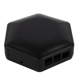 CAMDENBOSS Enclosure for Raspberry Pi, Black ABS Body Material, IP40, UL94-V0, IK07 Protection CBHEX1-PI4-BK