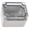Fibox Grey Silver Lid Polycarbonate Enclosure IP66, IP67, 45 mm x 65 mm x 50 mm 