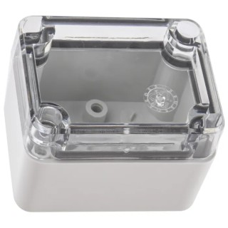 Fibox Grey Silver Lid Polycarbonate Enclosure IP66, IP67, 45 mm x 65 mm x 50 mm 