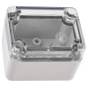 Fibox Grey Silver Lid Polycarbonate Enclosure IP66, IP67, 45 mm x 65 mm x 50 mm