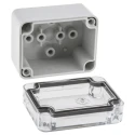 Fibox Grey Silver Lid Polycarbonate Enclosure IP66, IP67, 45 mm x 65 mm x 50 mm 