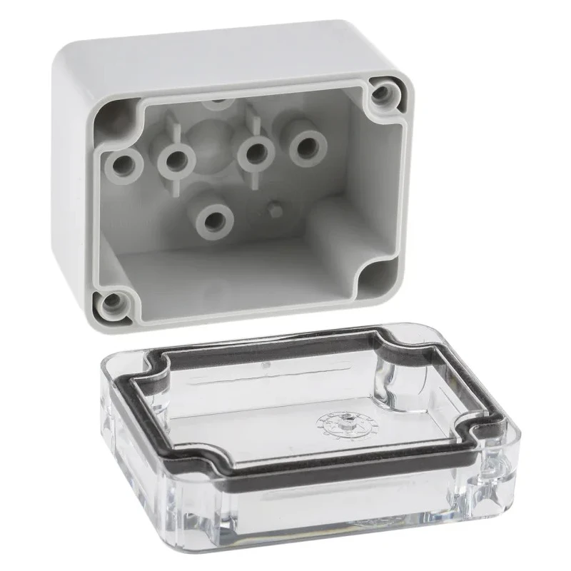Fibox Grey Silver Lid Polycarbonate Enclosure IP66, IP67, 45 mm x 65 mm x 50 mm 