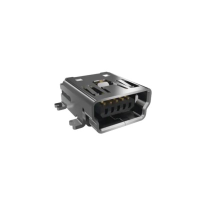 Amphenol Communications Solutions Right Angle Surface Mount Female USB Type B Connector 5 Port USB 2.0 100V 10033526-N3212LF
