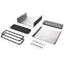 Bopla Aluminium General Purpose Enclosure Alubos Set Series Black Lid, IP65, 52 mm x 169 mm x 84166150.HMT1 ABPH 1600-0150