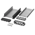 Bopla Aluminium General Purpose Enclosure IP65 Flanged Black Lid 32 mm x 82 mm x 32 mm 84308150.HMT1 ABPH 800-0150 WL