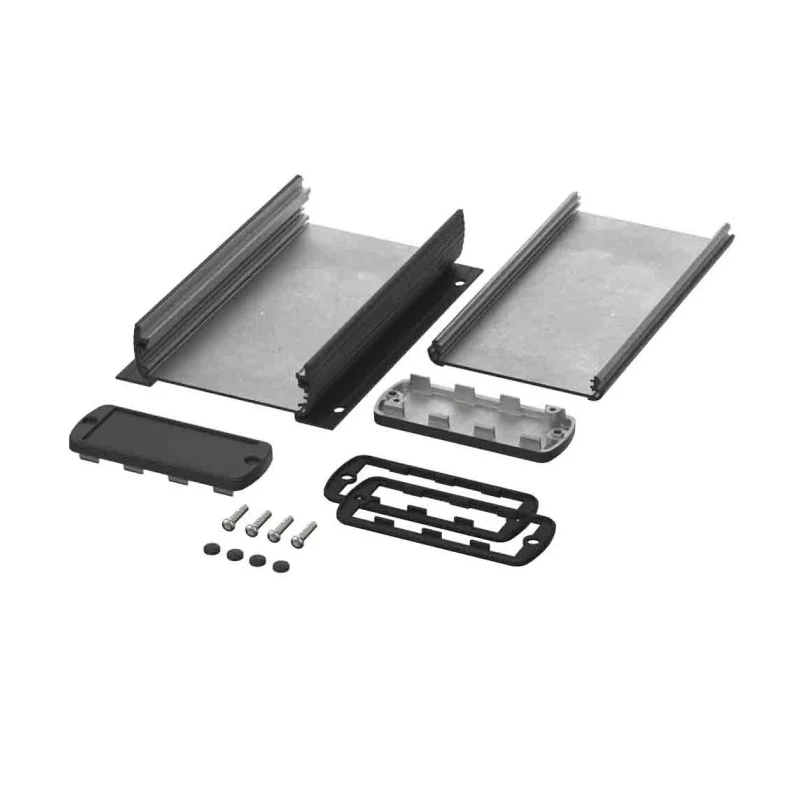 Bopla Aluminium General Purpose Enclosure IP65 Flanged Black Lid 32 mm x 82 mm x 32 mm 84308150.HMT1 ABPH 800-0150 WL