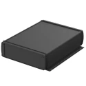 Bopla Aluminium General Purpose Flanged Enclosure IP65, Black Lid, 52 mm x 169 mm x 52 mm 84316200.HMT1 ABPH 1600-0200 WL