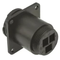 TE Connectivity Circular Connector Panel Mount Socket Female 3 Contacts 34A 600V Nylon Housing 206425-1