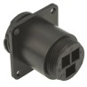 TE Connectivity Circular Connector Panel Mount Socket Female 3 Contacts 34A 600V Nylon Housing 206425-1