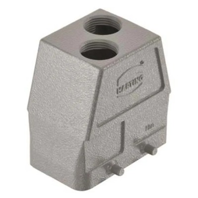 HARTING Han B Range Heavy Duty Power Connector Hood 2 Lever Die Cast Aluminium IP65 09300100460