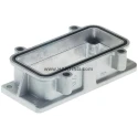 HARTING Han B EMC Range Heavy Duty Power Connector Housing Bulkhead Mount Die Cast Aluminium IP65 16B 09620400301