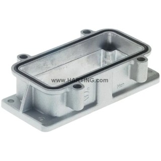 HARTING Han B EMC Range Heavy Duty Power Connector Housing Bulkhead Mount Die Cast Aluminium IP65 16B 09620400301