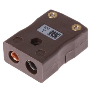 RS PRO Thermocouple Connector for Use with Type T Thermocouple IEC Colour Coded, Quick Wire, RoHS Compliant Standard 363-0020