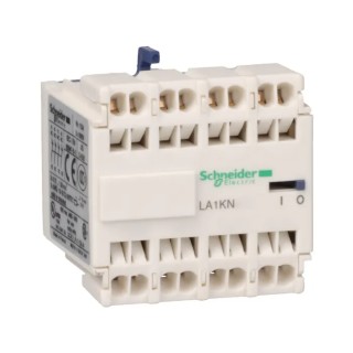 Schneider Electric Auxiliary Contact, 4 Contacts, 1 NO/3 NC, Spring Terminal, 10 A, 600V AC, LA1KN133