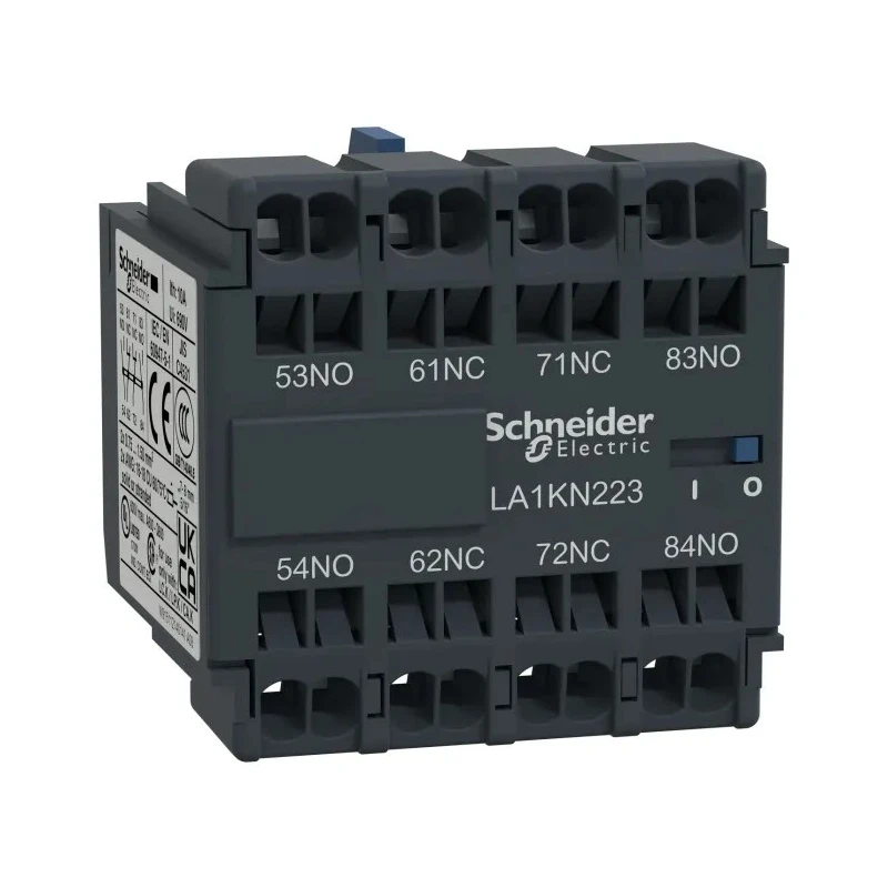 Schneider Electric Auxiliary Contact 4 Contact 2 NC/2 NO Front Mount 10 A 600V AC LA1KN223