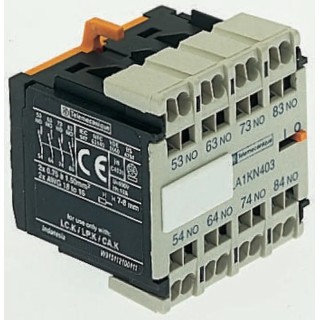 Schneider Electric Auxiliary Contact 4 Contact 3 NO/1 NC Front Mount 10 A 600V AC LA1KN313