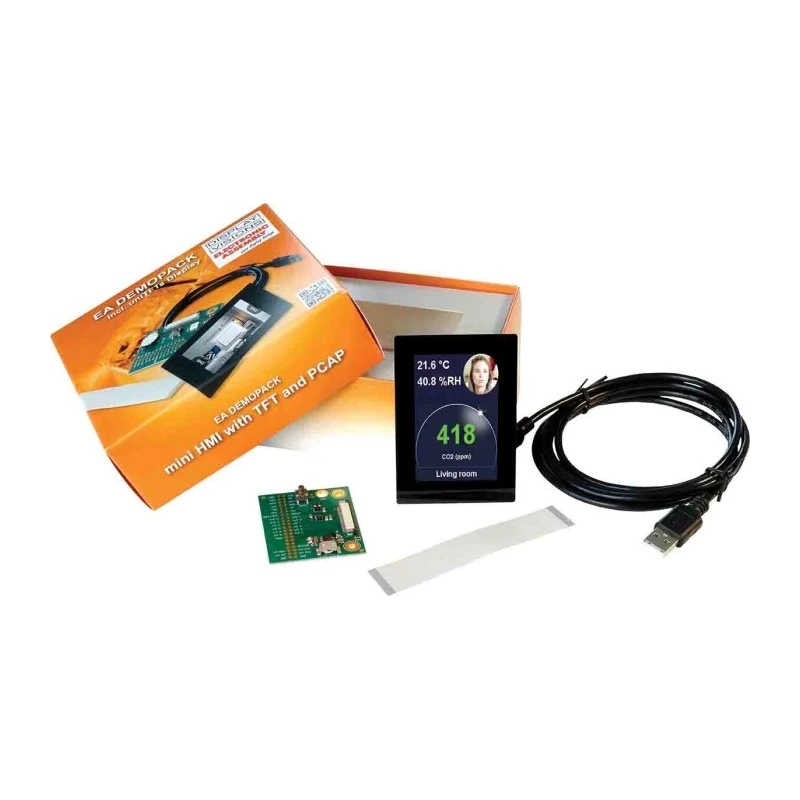 Display Visions Display Interface Kit with 2.8 Inch IPS Touchpanel, Environmental Sensors EA DEMOPACK-CLIMA