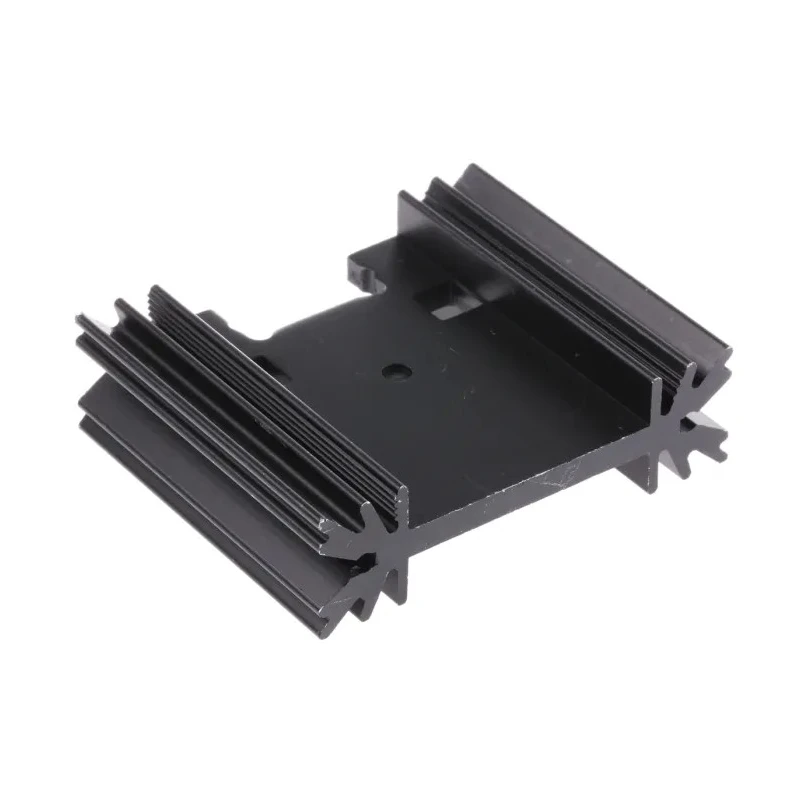 Fischer Elektronik Heatsink, Aluminium Black Finish, 7°C/W Thermal Resistance, 12.7 mm Height, 38.1 mm Length SK409-38,1STC