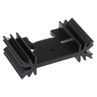 Fischer Elektronik Heatsink Semiconductor Clip-Mounting 8.2 K/W 12.7 mm x 25.4 mm x 45 mm SK409-25,4STC