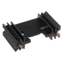 Fischer Elektronik Heatsink Semiconductor Clip-Mounting 8.2 K/W 12.7 mm x 25.4 mm x 45 mm SK409-25,4STC