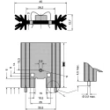 Fischer Elektronik Aluminium Heatsink 12.7mm Height 50.8mm Length 45mm Width 6.2°C/W Thermal Resistance SK409-50,8STC