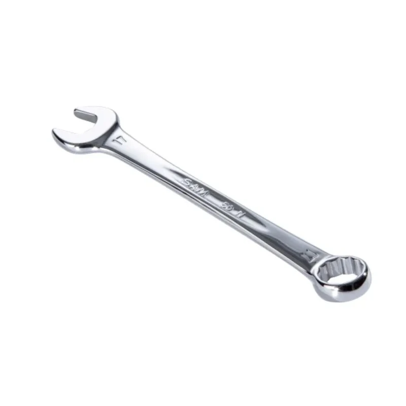 SAM Combination Spanner 4 mm, 97mm Overall Length, Chrome Vanadium Steel, Chrome Finish 50N-4