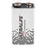 Ultralife Lithium Manganese Dioxide 9V Battery 1.2Ah Standard Termination 26.5mm x 17.5mm x 48.5mm 37g 39170005
