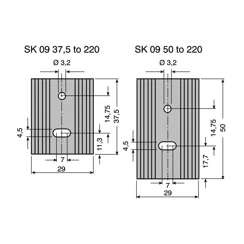 Fischer Elektronik Heatsink for Silicone Wafers and PCBs, Black Anodised TO-220 Compatible, 9.5°C/W Thermal SK0950TO220
