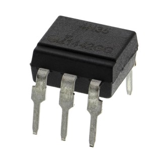 Isocom DC Input Optocoupler Through Hole, 6-Pin PDIP 4N35