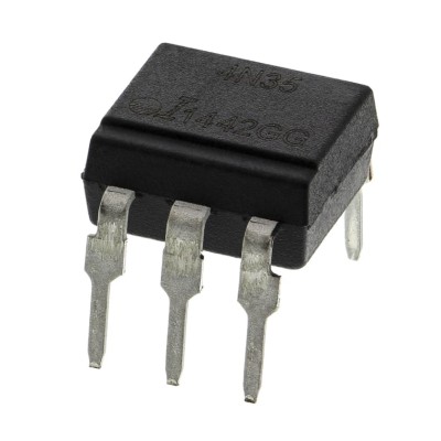 Isocom DC Input Optocoupler Through Hole, 6-Pin PDIP 4N35