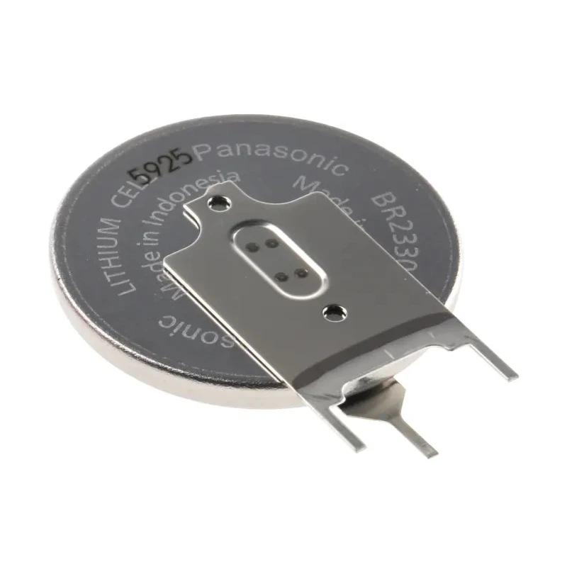 Panasonic Lithium Polycarbon Monofluoride Button Battery BR-2330/GVN, 3 V, 225mAh Capacity, 23 mm Diameter