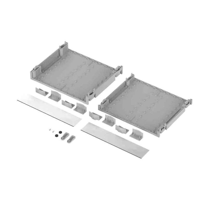 Bopla Light Grey ABS Desktop Enclosure 307.4 mm Length 256.9 mm Width 65.2 mm Height 68626090.MT1 BO 62609