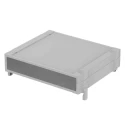 Bopla Light Grey ABS Desktop Enclosure 307.4 mm Length 256.9 mm Width 65.2 mm Height 68626090.MT1 BO 62609