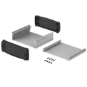 Bopla Aluminium General Purpose Enclosure with Black Lid IP40 42 mm x 120 mm x 100 mm 83246100.HMT1 ELPH 1240-0100