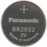Panasonic Lithium Polycarbon Monofluoride Button Battery 3 V Nominal Voltage 190 mAh Capacity 20 mm Diameter BR-2032/BN