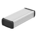 Bopla BOS-Ecoline Series Aluminium General Purpose Enclosure Silver Black Lid 42 mm x 80 mm x 83846200.HMT1 ELPH 840-0200