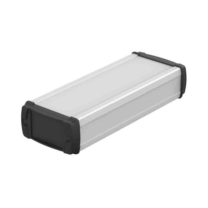 Bopla BOS-Ecoline Series Aluminium General Purpose Enclosure Silver Black Lid 42 mm x 80 mm x 83846200.HMT1 ELPH 840-0200