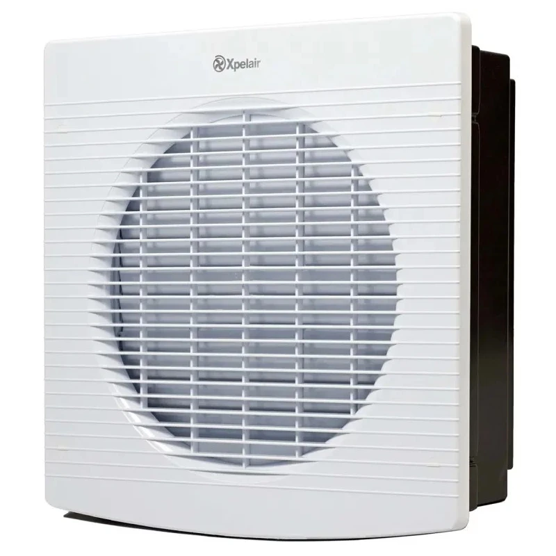 Xpelair WX12 Wall Mount Extractor Fan 230V AC 90W Power 1060 m³/h Airflow 53.5 dBA Noise, Duct Size 315 mm 90011AW
