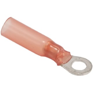 TE Connectivity DuraSeal Insulated Ring Terminal M5 Stud Size 22 AWG to 18 AWG Wire Red B-106-1501