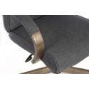RS PRO Grey Fabric Executive Office Chair, Wheeled, Adjustable Height 470-560mm, 115 kg Capacity 221-6335