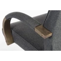 RS PRO Grey Fabric Executive Office Chair, Wheeled, Adjustable Height 470-560mm, 115 kg Capacity 221-6335