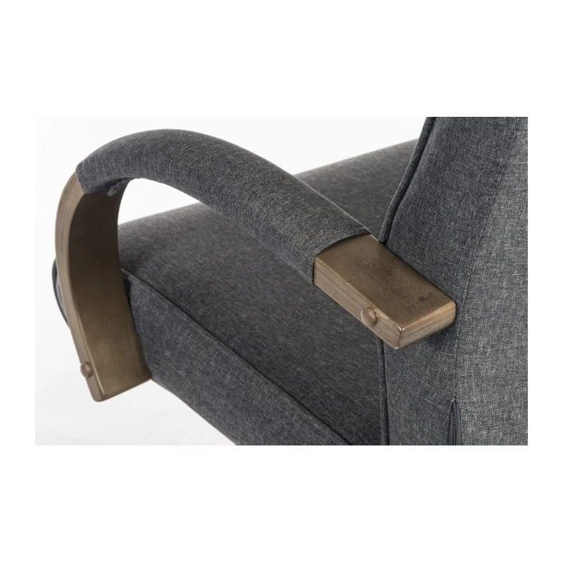 RS PRO Grey Fabric Executive Office Chair, Wheeled, Adjustable Height 470-560mm, 115 kg Capacity 221-6335