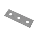 RS PRO Stainless Steel Rectangular Bracket 3 Hole 14mm Holes 40 x 126 x 5mm 221-6341