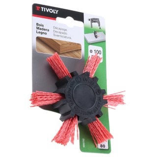 Tivoly Nylon Twisted Wire Abrasive Brush 100 mm Diameter XT20222000782