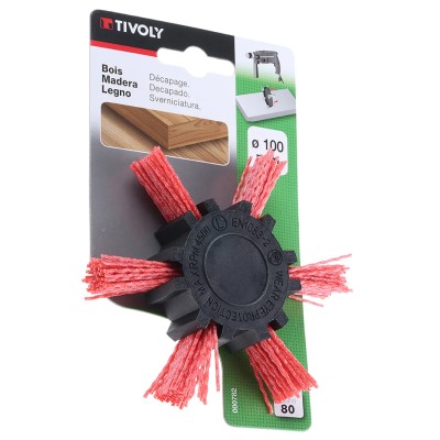 Tivoly Nylon Twisted Wire Abrasive Brush 100 mm Diameter XT20222000782