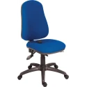 RS PRO Blue Fabric Executive Chair with Adjustable Height, Lumbar Support, and 150 kg Weight Capacity 221-6336