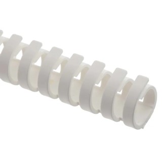 RS PRO White Flexible Slot Cable Trunking W20mm x D20 mm x L500 mm Polypropylene W20mm