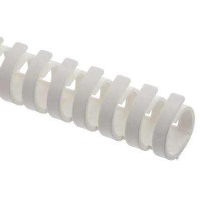 RS PRO White Flexible Slot Cable Trunking W20mm x D20 mm x L500 mm Polypropylene W20mm